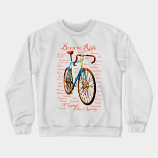 Cool Tees Cyclist Spirit Bike Crewneck Sweatshirt